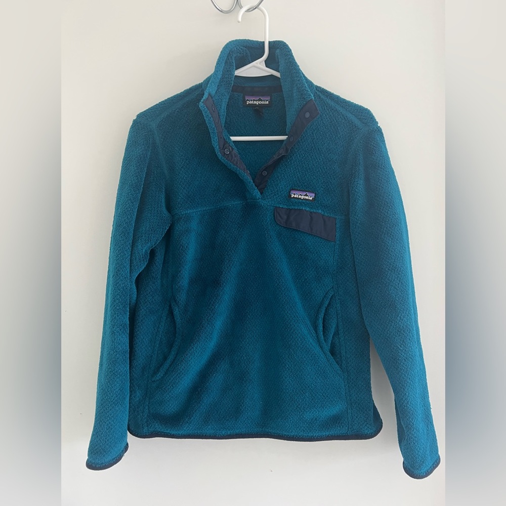 Patagonia W’s Re-Tool Snap-T Pullover, Blue, size small